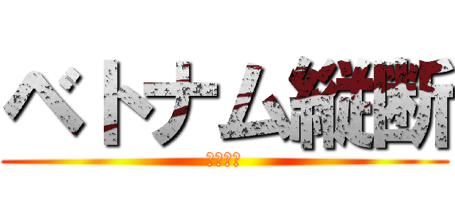 ベトナム縦断 (第１日目)