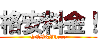 格安料金！ (SIM&Phone)