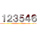 １２３５４６ (attack on titan)