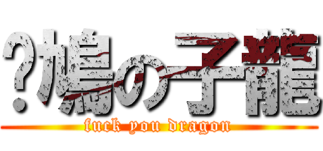 戇鳩の子龍 (fuck you dragon)