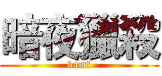 暗夜獵殺 (bamf)