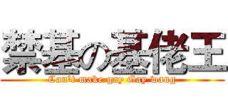 禁基の基佬王 (Can't make gay Gay wang)