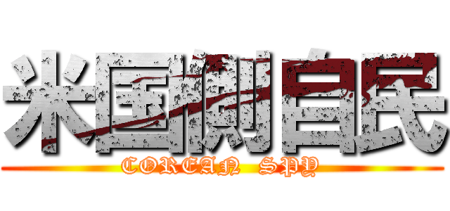 米国側自民 (COREAN  SPY)