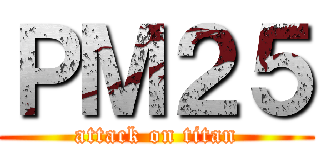 ＰＭ２５ (attack on titan)
