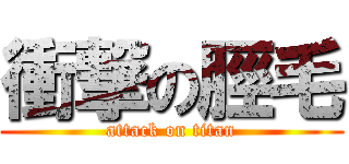 衝撃の脛毛 (attack on titan)