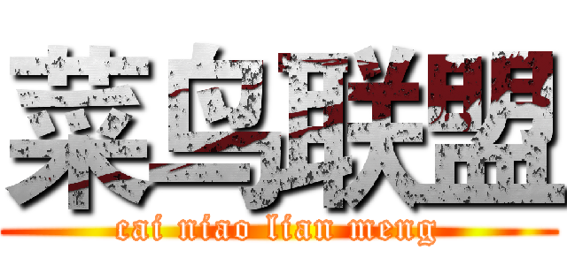 菜鸟联盟 (cai niao lian meng)