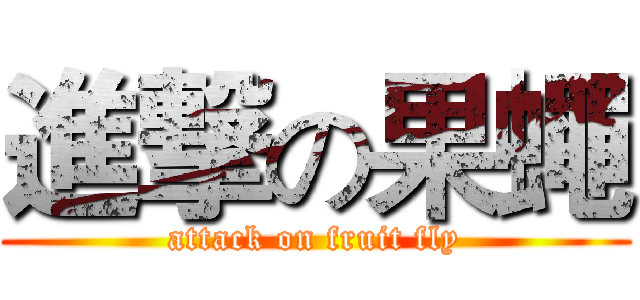 進撃の果蠅 (attack on fruit fly)