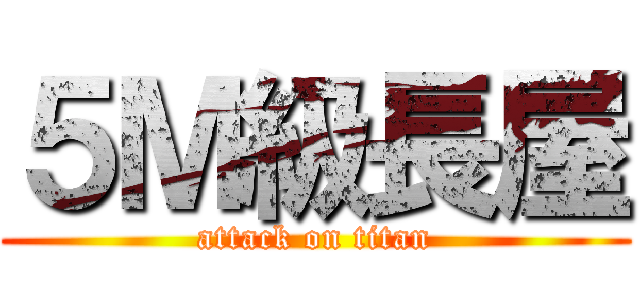 ５Ｍ級長屋 (attack on titan)