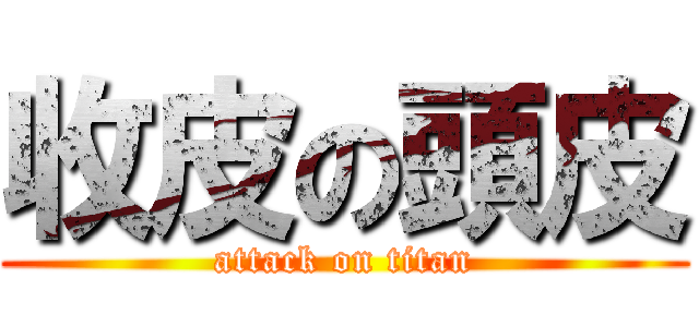 收皮の頭皮 (attack on titan)