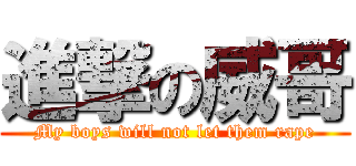 進撃の威哥 (My boys will not let them rape)