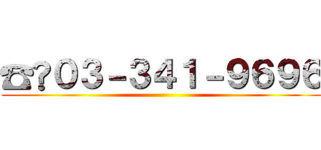 ☎︎０３－３４１－９６９６ ()