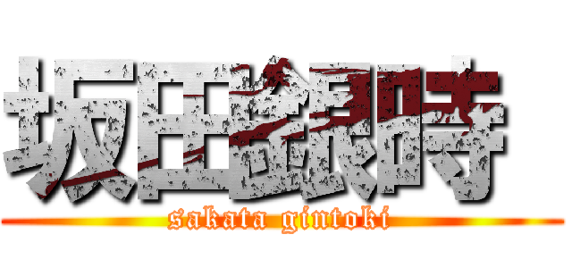 坂田銀時  (sakata gintoki)