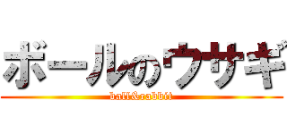 ボールのウサギ (ball&rabbit)