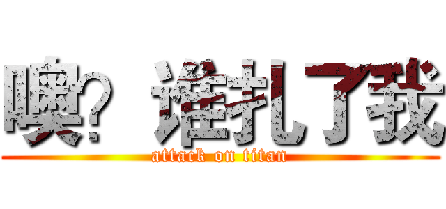 噢？谁扎了我 (attack on titan)