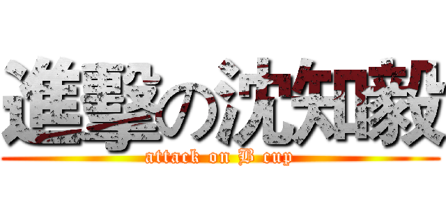 進擊の沈知毅 (attack on B cup)