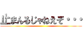 止まんるじゃねえぞ・・・ ()