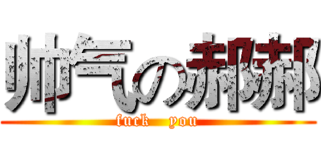 帅气の郝郝 (fuck   you)