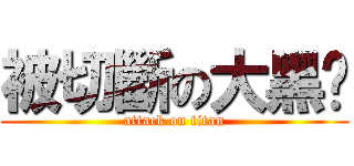 被切斷の大黑屌 (attack on titan)