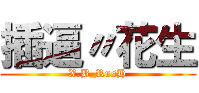 插逼〃花生 (X.B_RusH)