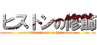 ヒストンの修飾 (modifications on histones)