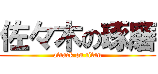 佐々木の琢磨 (attack on titan)