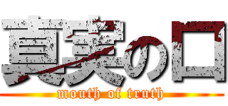 真実の口 (mouth of truth)