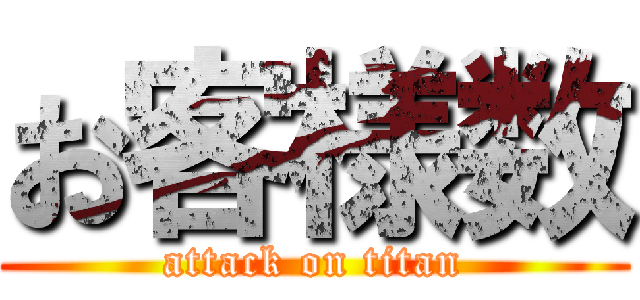お客様数 (attack on titan)