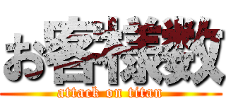 お客様数 (attack on titan)