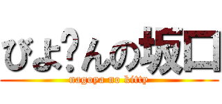 びよ〜んの坂口 (nagoya no kitty)