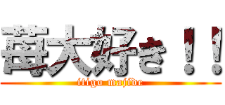 苺大好き！！ (itigo majide)