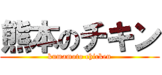 熊本のチキン (kumamoto chicken)