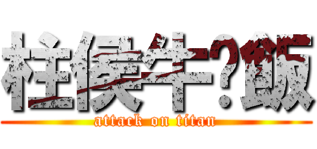 柱侯牛腩飯 (attack on titan)