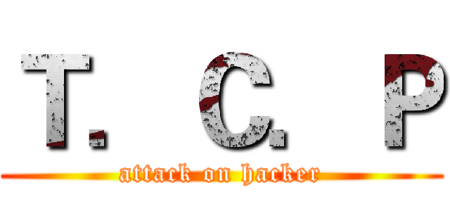 Ｔ．Ｃ．Ｐ (attack on hacker)