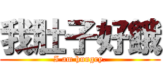 我肚子好餓 (I am hungry.)
