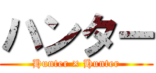 ハンター (Hunter × Hunter)
