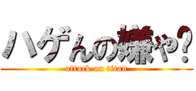 ハゲんの嫌や〜 (attack on titan)