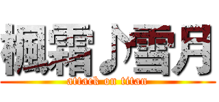 楓霜♪雪月 (attack on titan)