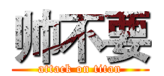 帅不要 (attack on titan)