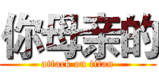 你母亲的 (attack on titan)