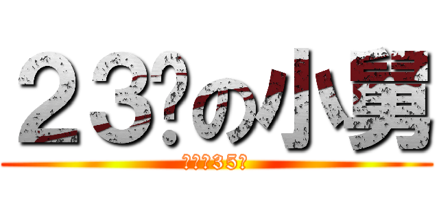 ２３歲の小舅 (其實是35歲)