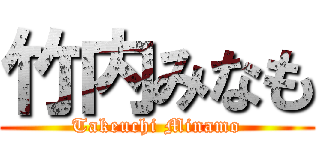 竹内みなも (Takeuchi Minamo)