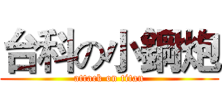台科の小鋼炮 (attack on titan)