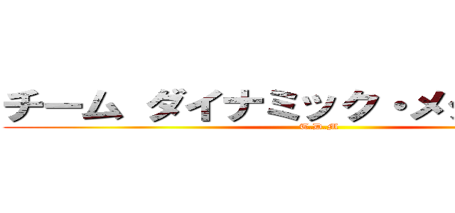 チーム ダイナミック・メタルシティ (T.D.M)