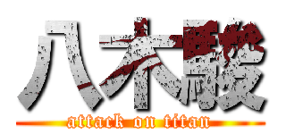 八木駿 (attack on titan)