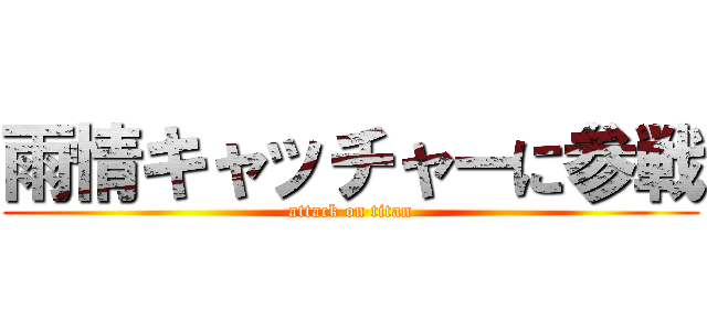 雨情キャッチャーに参戦 (attack on titan)