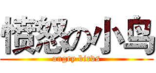 愤怒の小鸟 (angry birds)