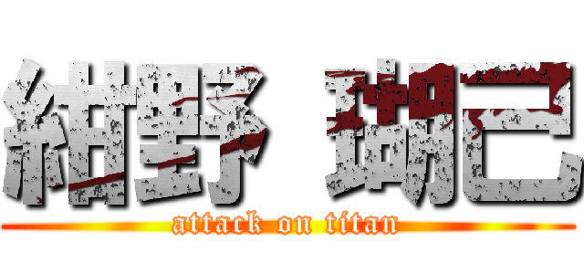 紺野 瑚己 (attack on titan)