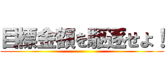 目標金額を駆逐せよ！ ()