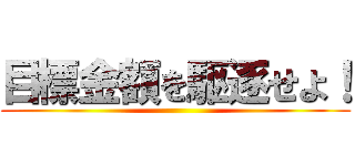 目標金額を駆逐せよ！ ()