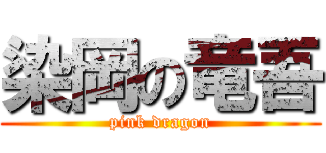 染岡の竜吾 (pink dragon)